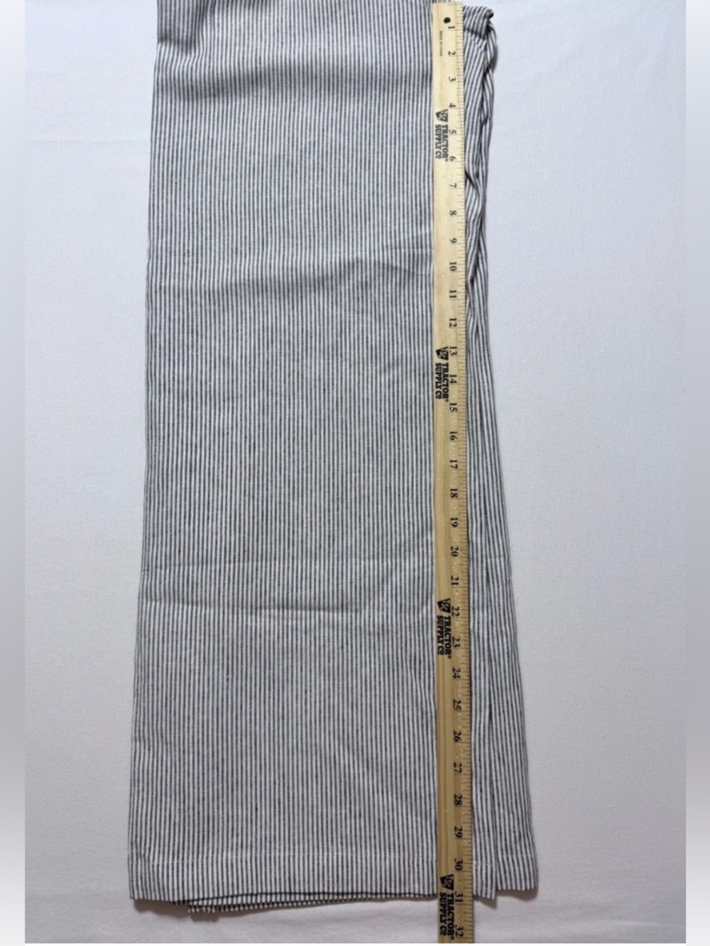 Scoop Linen Blend Wide Leg Pants Size 2 Pinstripe Lightweight Coastal Summer NWT - Picture 9 of 10